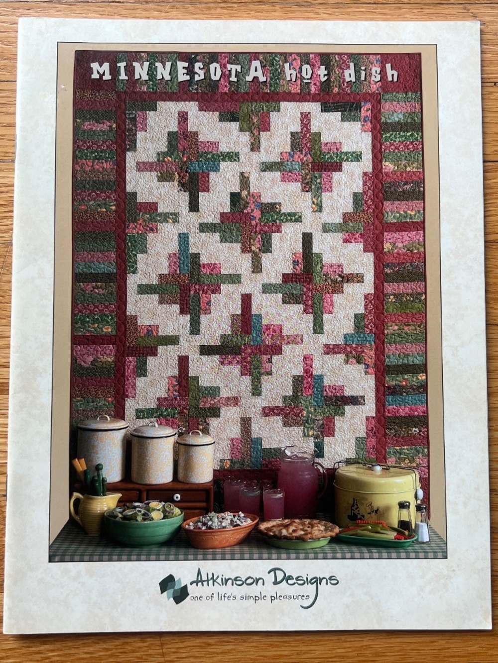 Minnesota Hotdish Quilting Patterns Book Shop Hop Pinwheel Chain Table Runner